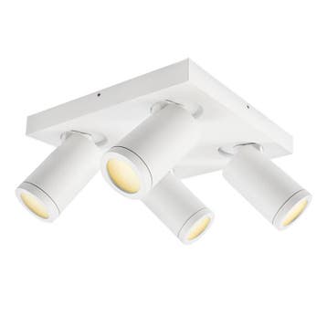 Witte badkamer plafondspot Kenan, 4L, IP44, Ophalen of Verzenden, Nieuw