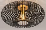 Rietveld Plafondlampen - Zwart, Goud - Metaal, Huis en Inrichting, Lampen | Plafondlampen, Verzenden, Nieuw