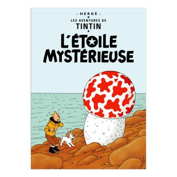 Kuifje De Geheimzinnige Ster Poster 50 x 70 cm, Ophalen of Verzenden, Nieuw