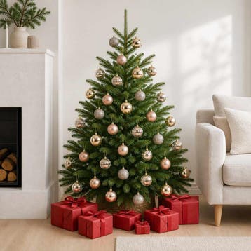 vidaXL Kerstballen set 75 st Rose Gold 6 cm Polystyreen, Verzenden, Nieuw