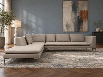 NIEUW BB Italia Charles Hoekbank + GARANTIE | NP €12.750, Hoekbank, Ophalen of Verzenden, Vierpersoons of meer, Design Bank Bankstel Zetel Hoekbank B&B Italia