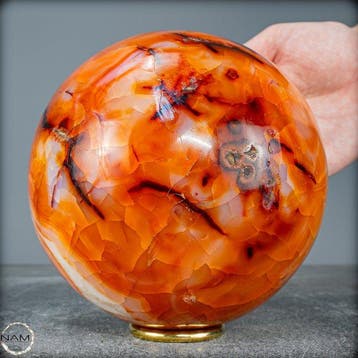 Prachtige natuurlijke carneool Sphere- 2985.73 g