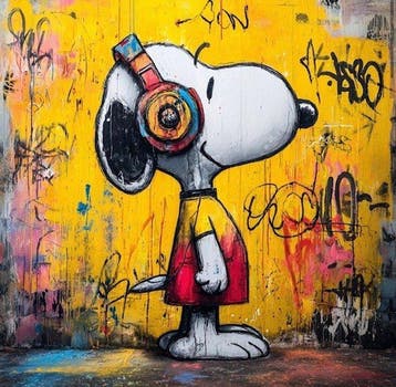ERIC BRUMETTE - DJ SNOOPY SAVED MY LIFE 27 - Toile L -
