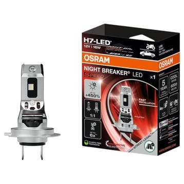 Osram Night Breaker LED Speed H7 450 Motorlamp, Verzenden, Nieuw