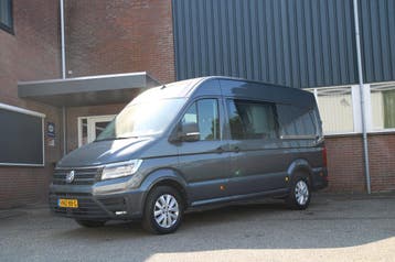 Volkswagen Crafter 35 2.0 TDI L3H3 DC / 6 pers / AUTOMAAT /, Automaat, Stof, Gebruikt, Euro 6