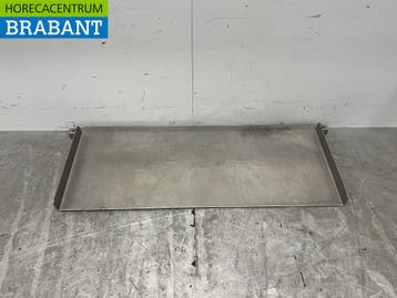 RVS Oprijplaat 125 cm Horeca Slagerij, Ophalen of Verzenden, Gebruikt