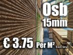 OSB platen met schoonheidsfoutje. 15mm € 3.75 per M² excl., Doe-het-zelf en Verbouw, Platen en Panelen, Ophalen, Nieuw, Hout, Minder dan 20 mm