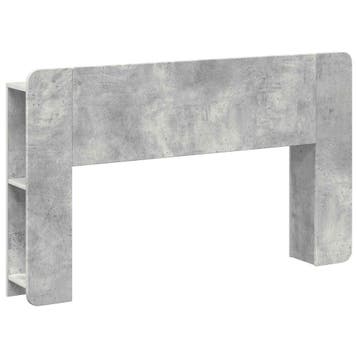 vidaXL Hoofdeinde kas met opslag Betongrijs Bewerkt hout, Verzenden, Nieuw, Grijs, Hout