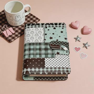 A6 Patchwork Notitieboek met Losse Bladen - PU Leer, Planner, Verzenden, Nieuw
