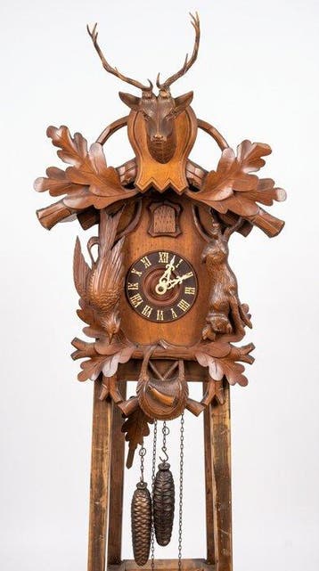 Koekoeksklok - Hout, Messing - 1920-1930 - Oude koekoek