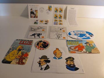 Tintin - 13 stickers - Moulinsart / La Poste - 2000, Nieuw