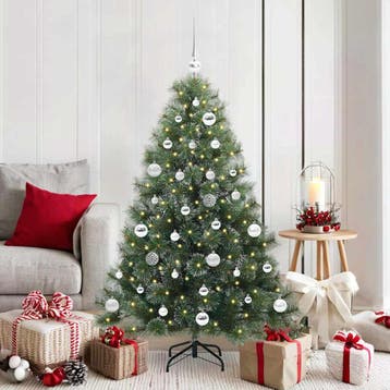 vidaXL Kunstkerstboom met 150 LED met standaard Groen 150 cm, Verzenden, Nieuw