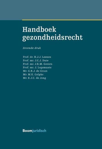9789462902435 Handboek Gezondheidsrecht | Tweedehands, Boeken, Verzenden, Zo goed als nieuw, H.J.J. Leenen