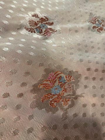 San Leucio - Top quality - Antiek damast van zijde, roze,