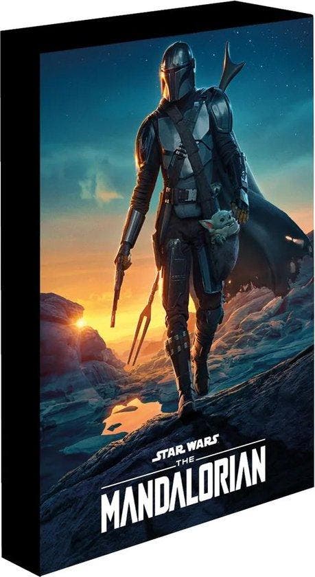 Star Wars: The Mandalorian (Nightfall) Light Up Canvas, Huis en Inrichting, Woonaccessoires | Overige, Verzenden