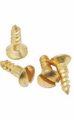 20 Houtschroeven Timeless 3,5x12 messing, Verzenden, Nieuw