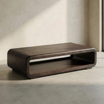*WOONWINKEL* Salontafel Gebogen Hout, Verzenden, Nieuw