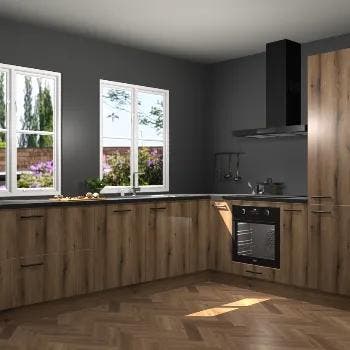 Goud Eiken keuken Konin 65380, Verzenden, Nieuw