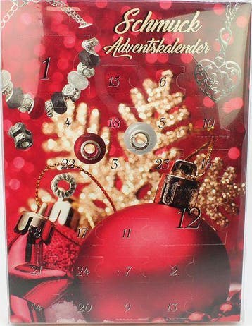 Azoza 24-delige Dames Kerst Adventskalender Sieraden Bedels, Sieraden, Tassen en Uiterlijk, 4 bedels of meer, Verzenden, Nieuw