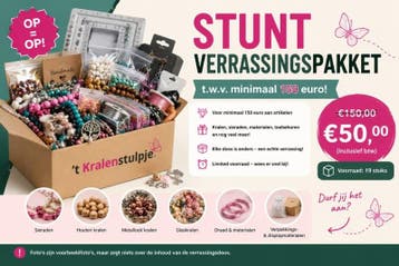 Stunt verrassingspakket t.w.v. minimaal €150,- (Op = op!), Ophalen of Verzenden, Nieuw, Kraal