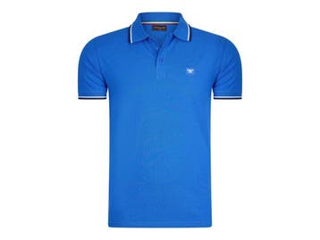 Veiling - Cappuccino Italia Polo Applique Pique - Royal - M, Kleding | Heren, Nieuw