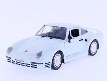 Schaal 1:18 02221 Tonka-Polistil 959 Porsche 1987 #130, Hobby en Vrije tijd, Modelauto's | 1:18, Ophalen of Verzenden, Gebruikt