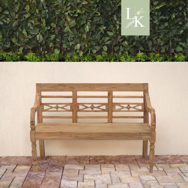 Landelijke klassieke tuinbank - Inverness teakhout, Tuin en Terras, Tuinbanken, Nieuw, Teakhout