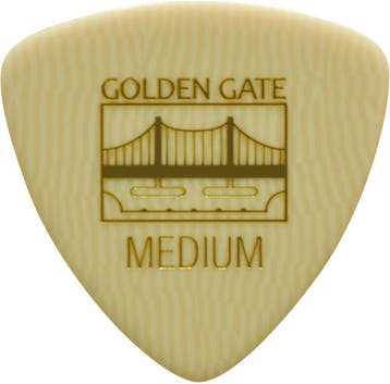 Golden Gate Triangle Ivoroid plectrum Medium 0.75 mm 12-pack, Muziek en Instrumenten, Instrumenten | Toebehoren, Ophalen of Verzenden