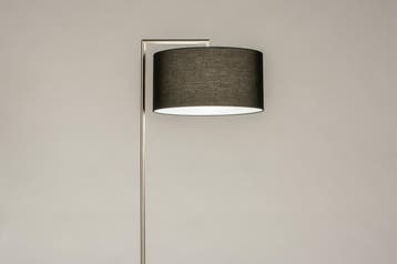 Rietveld Vloerlampen - Zwart, Staalgrijs - Staal, Stof, Meta, Huis en Inrichting, Verzenden, Nieuw