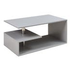 Salontafel Haarlem rechthoekig lichtgrijs 90x50x41 cm [en.ca, Verzenden, Nieuw