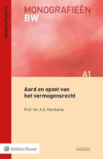 9789013159554 Monografieen BW A1 - Aard en opzet van het ..., Boeken, Verzenden, Zo goed als nieuw, A.S. Hartkamp