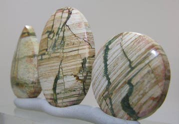 Jaspis Cabochon - Hoogte: 38.1 mm - Breedte: 26.2 mm- 22.7 g