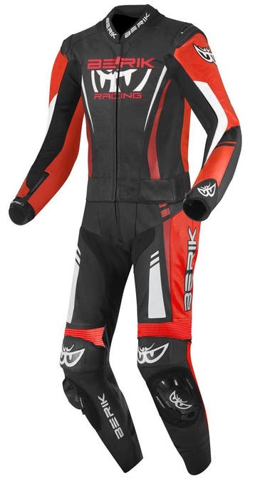 Berik Absolute GP2 Zwart Neon Rood Wit 2-Delig Motorpak, Nieuw met kaartje, Berik, Heren, Combipak