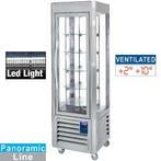RVS Gebakvitrine | 5 draaiende plateaus | 360 liter, Verzenden, Nieuw in verpakking