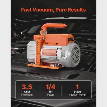 SucceBuy Vacuümpomp voor HVAC: 1- & 2-Traps, 3.5-7 CFM, Verzenden, Nieuw