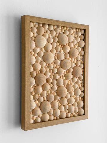 Pilari Helsinki - Reliëf, Field of Wooden Spheres - 40 cm -