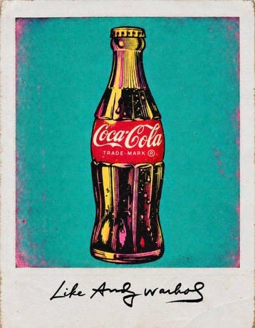 Eric Brumette - COCA COLA LIKE ANDY WARHOL - Toile L -