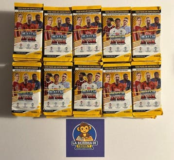 Topps Booster pack - 100 bustine pack Match Attax 2024 25, Verzamelen, Nieuw