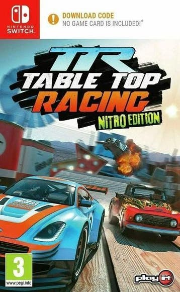 Table Top Racing Nitro Edition  (Downloadcode in box) Switch, 2 spelers, Ophalen of Verzenden, Zo goed als nieuw, Vanaf 3 jaar