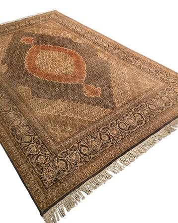 Perzisch Tapijt Tabriz 300x200 wollen vloerkleed iran, Blauw, Perzisch tapijt  wollen vloerkleed handgeknoopt iran tabriz, 200 cm of meer