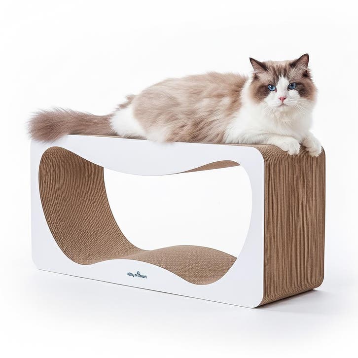 Luxe Krabsofa Kitty Town Luna X Krabkarton en Krabmeubel Wit, Dieren en Toebehoren, Krabmeubelen, Krabplank, Nieuw, Ophalen of Verzenden