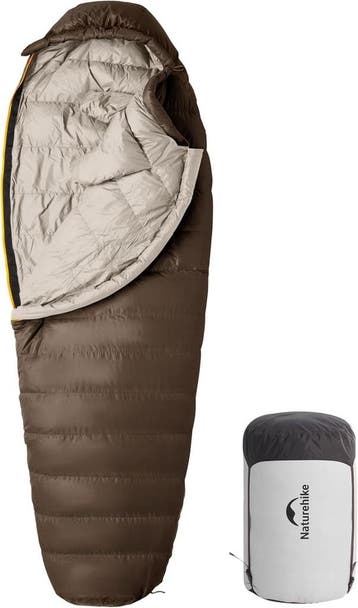 Mummie Slaapzak | 700g Eendendons -15C | Retourdeal 35% kort, Caravans en Kamperen, Slaapzakken, Ophalen of Verzenden, Zo goed als nieuw