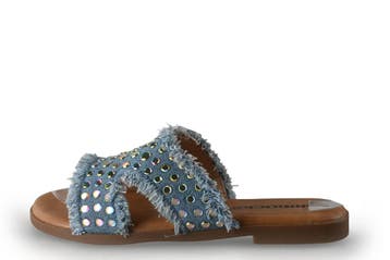 Ann Rocks Slippers in maat 36 Blauw, Slippers, Ann Rocks, Zo goed als nieuw, Verzenden