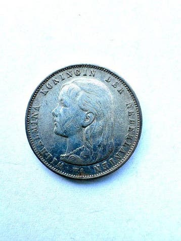 Nederland. Wilhelmina. 1 Gulden 1892 (Zonder minimumprijs)