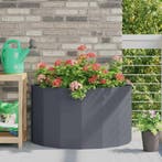 vidaXL Plantenbak Antraciet 90 x 45 x 50 cm Staal, Verzenden, Minder dan 60 cm, Nieuw, Metaal