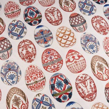 Katoenen Panama-stof “Imperiale Fabergé-eieren” – Luxe, Antiek en Kunst