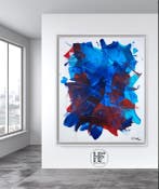 H. Friedel - Waves Of Red, Antiek en Kunst