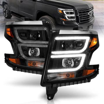 ANZO 2015-2020 Chevy Tahoe Projector Headlights Plank Style, Ophalen of Verzenden, Nieuw