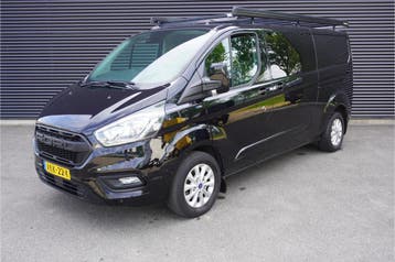 Ford Transit Custom 130pk Automaat L2H1 Limited Raptor gril, Automaat, Gebruikt, Euro 6, Zwart