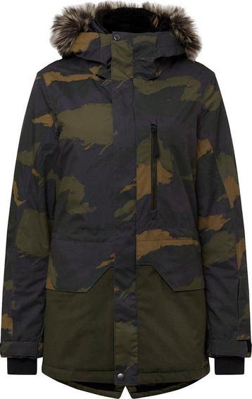 ONeill Zeolite Jacket - XS - Dames Ski jas - Green Aop, Verzenden, Nieuw